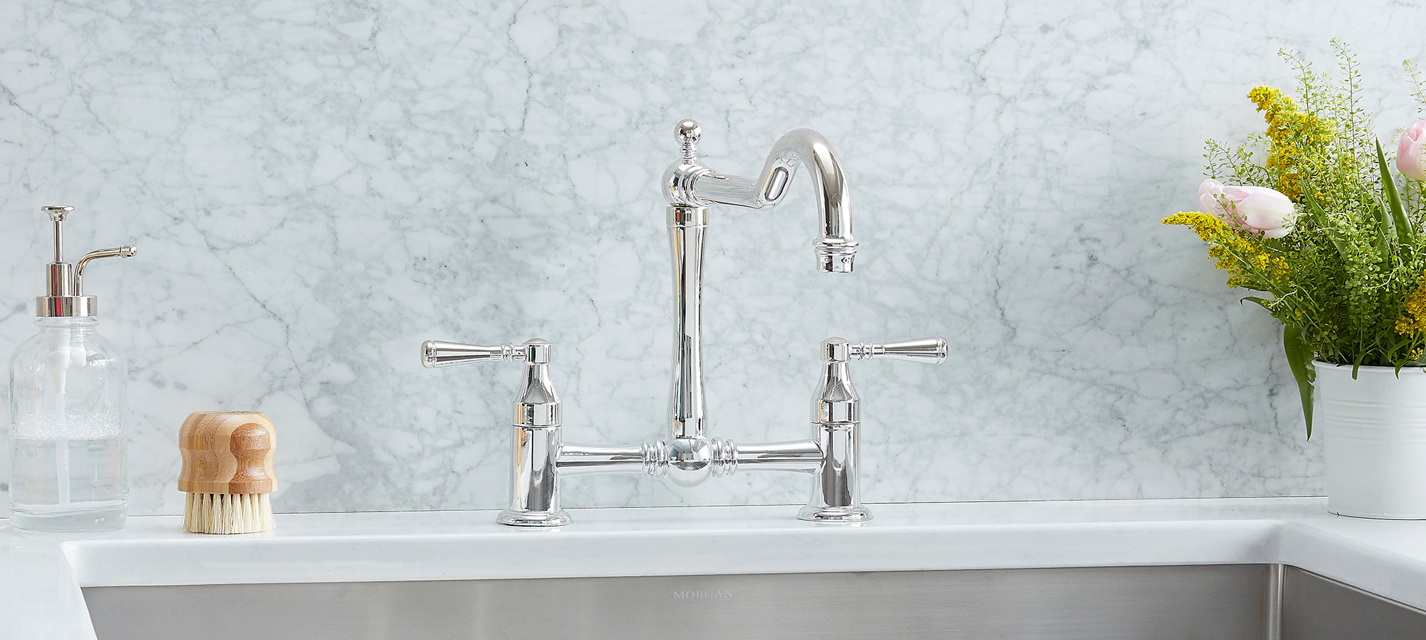 Morgan Tap and Basin Traditional Bridge Faucet