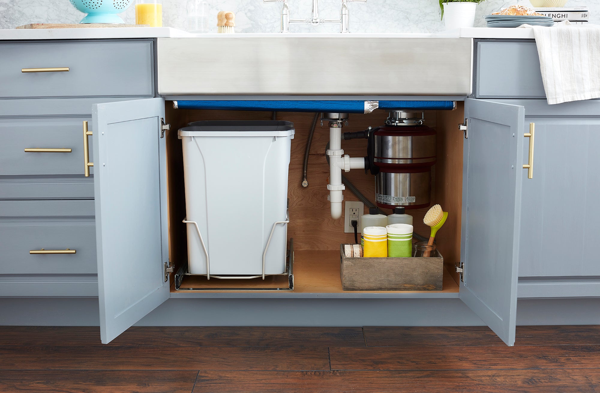 Morgan Tap and Basin Corner Drain 36 inch Cabinet Storage